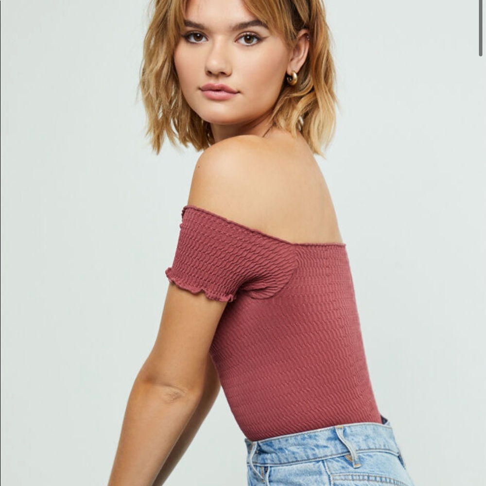 NWT Free People Moulin Ruched Cami Top in Marsala - Picture 2 of 8